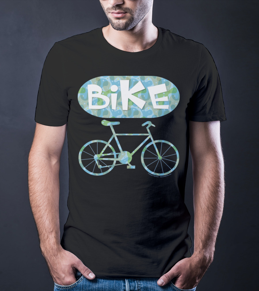 BiKE Oval Vintage Bicycle T-Shirt