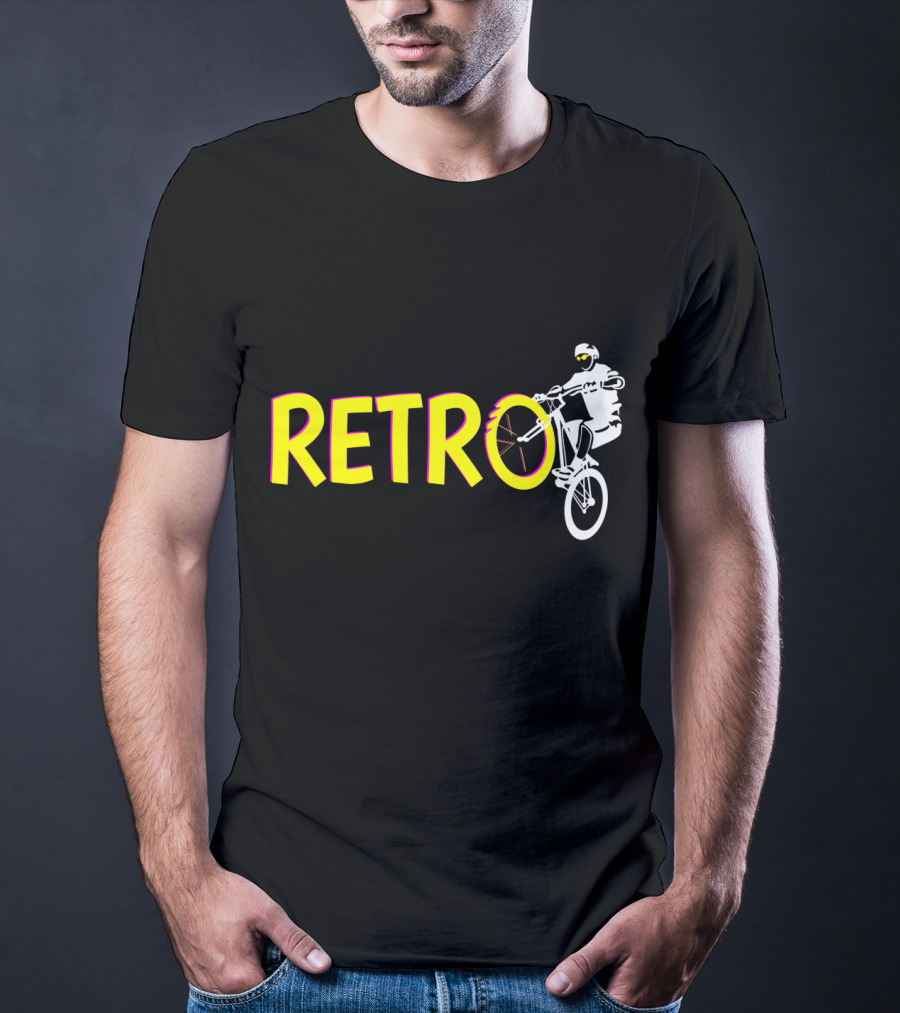 RETRO Bicycle Wheelie Rider T-Shirt