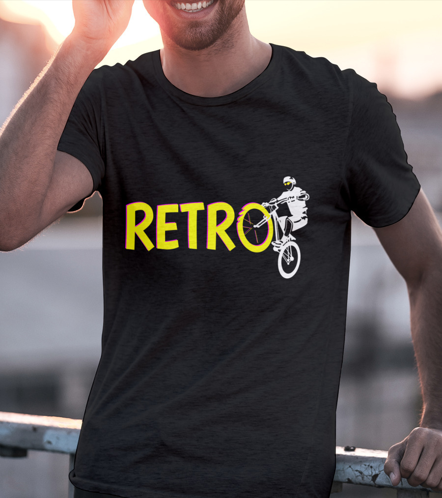 RETRO Bicycle Wheelie Rider T-Shirt