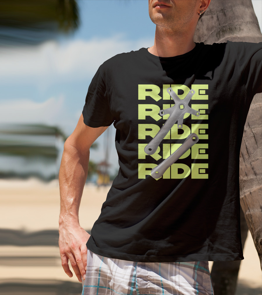 RIDE Square Taper Bike Crankset T-Shirt