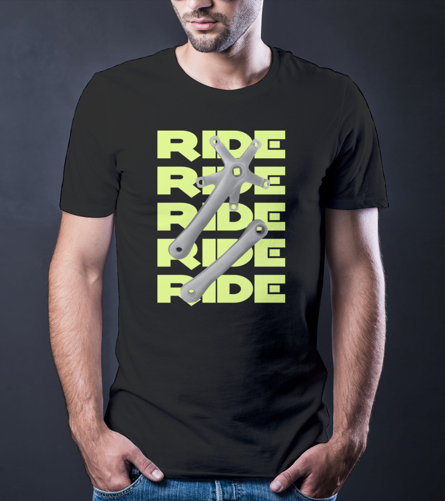 RIDE Square Taper Bike Crankset T-Shirt