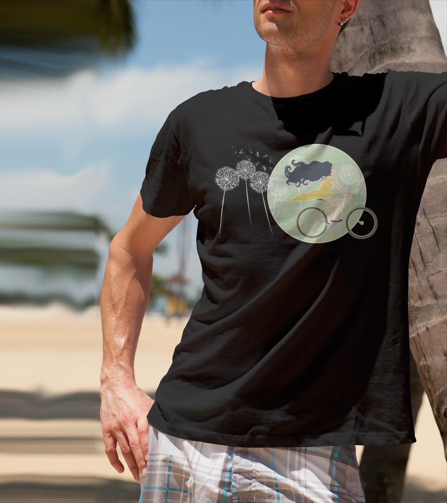 Ventura Highway Cycling Dandelion Dreamscape T-Shirt