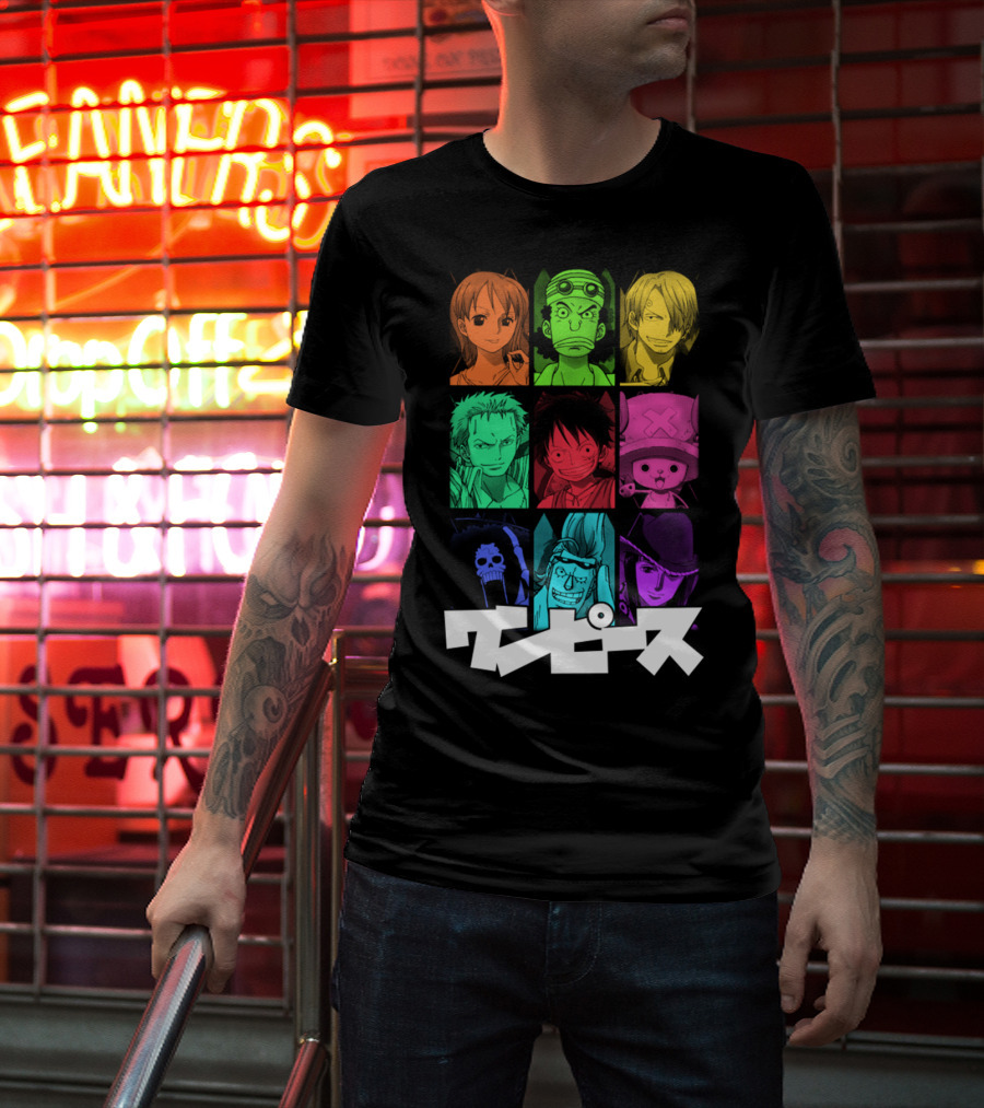 One Piece Crew Characters In Vibrant Colors T-Shirt