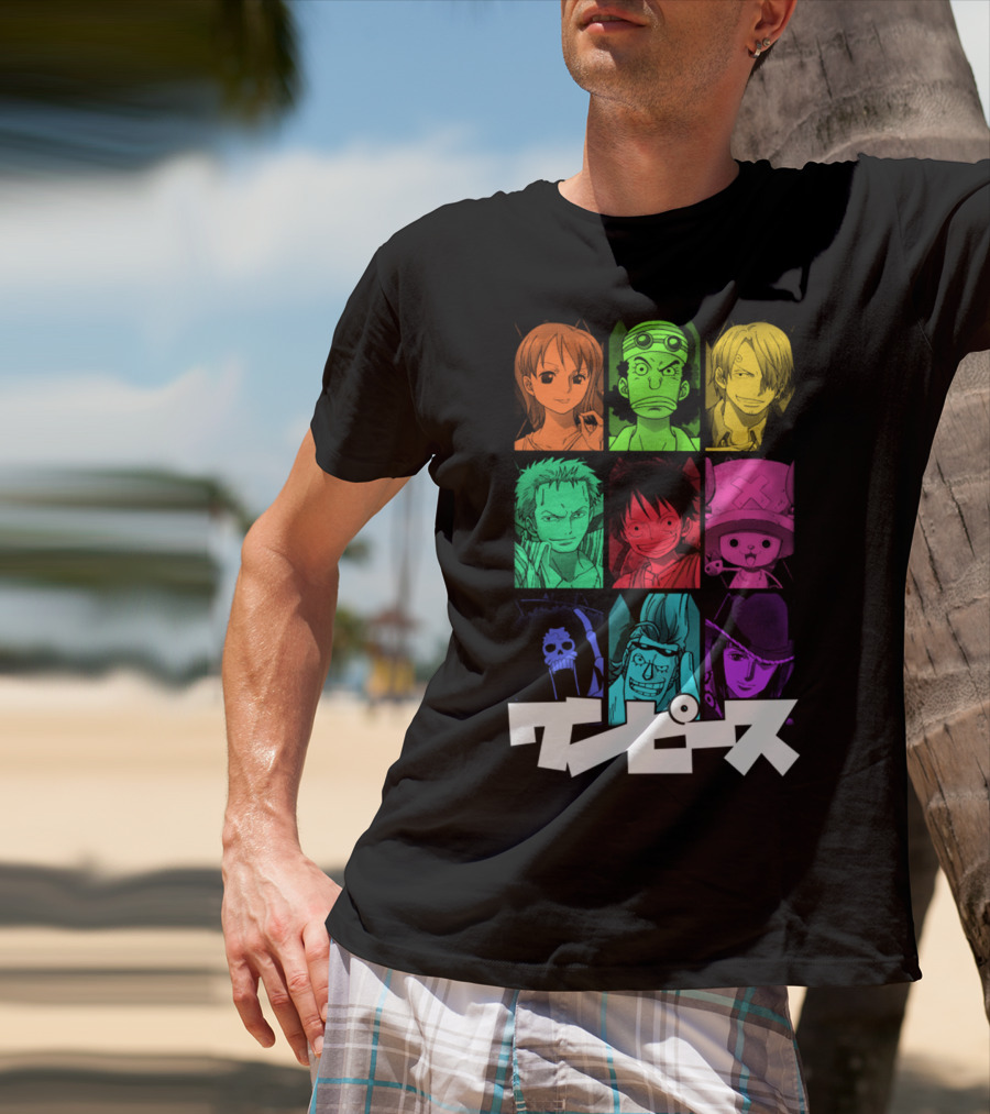 One Piece Crew Characters In Vibrant Colors T-Shirt