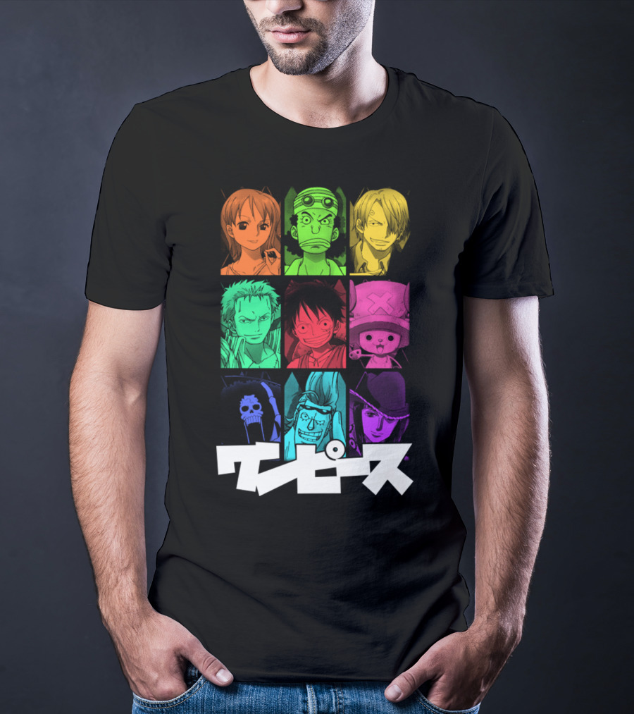 One Piece Crew Characters In Vibrant Colors T-Shirt