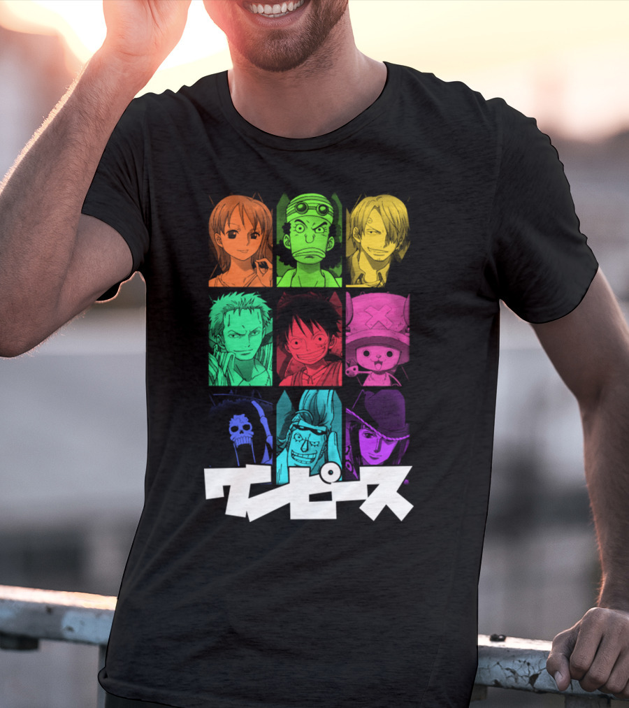 One Piece Crew Characters In Vibrant Colors T-Shirt