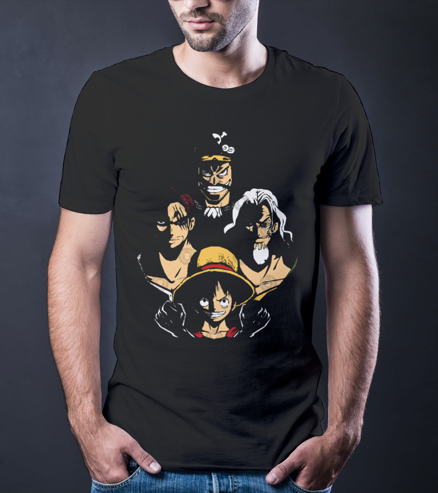 OP Rhapsody Legendary Pirate Character Quartet T-Shirt