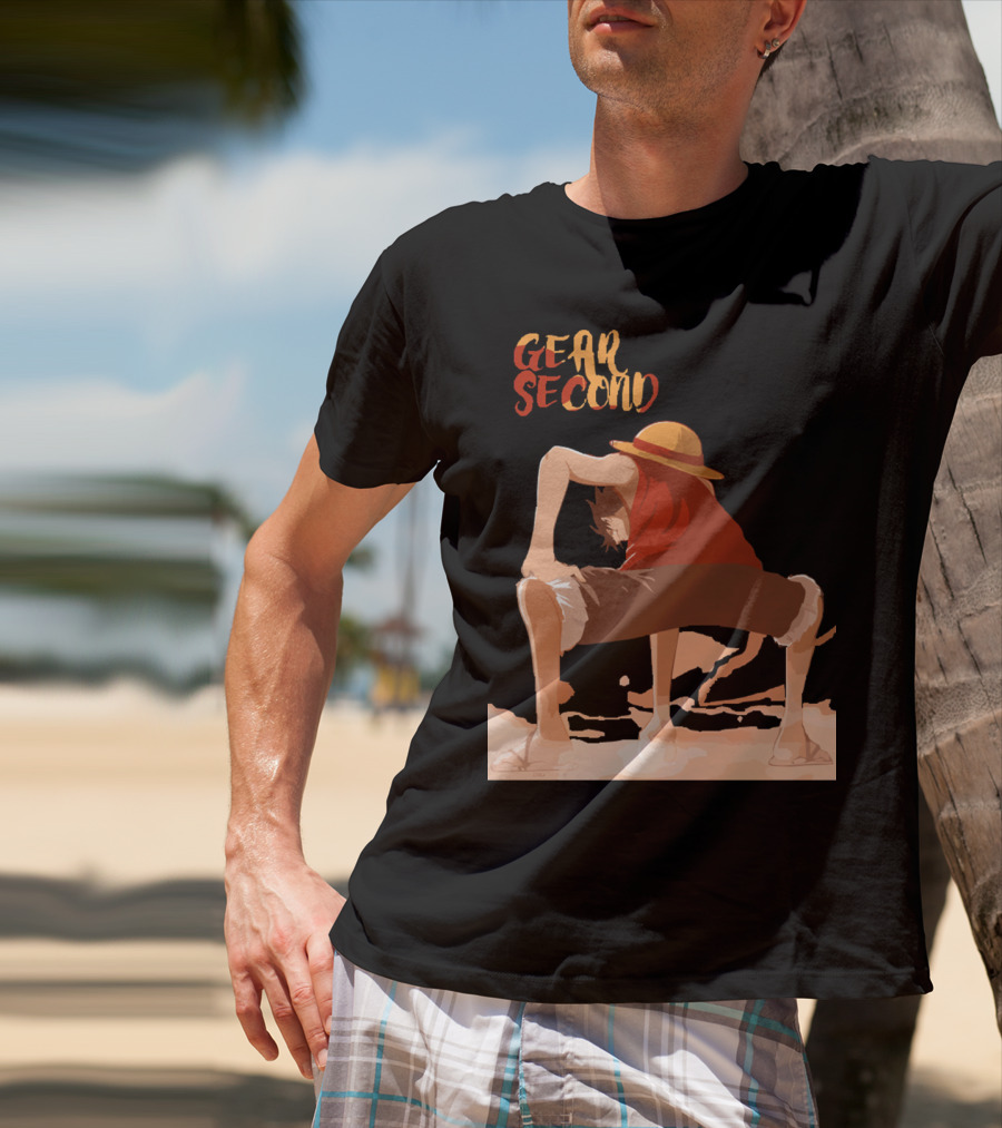Gear Second Luffy Stance Iconic Anime Character Pose T-Shirt