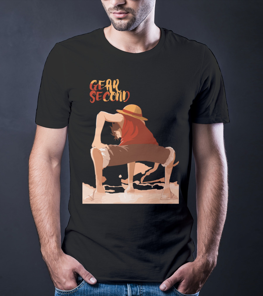 Gear Second Luffy Stance Iconic Anime Character Pose T-Shirt