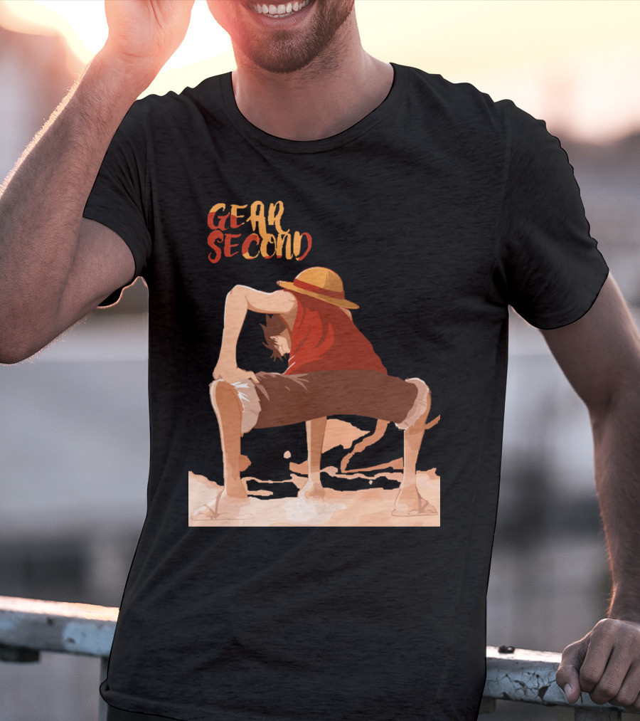 Gear Second Luffy Stance Iconic Anime Character Pose T-Shirt