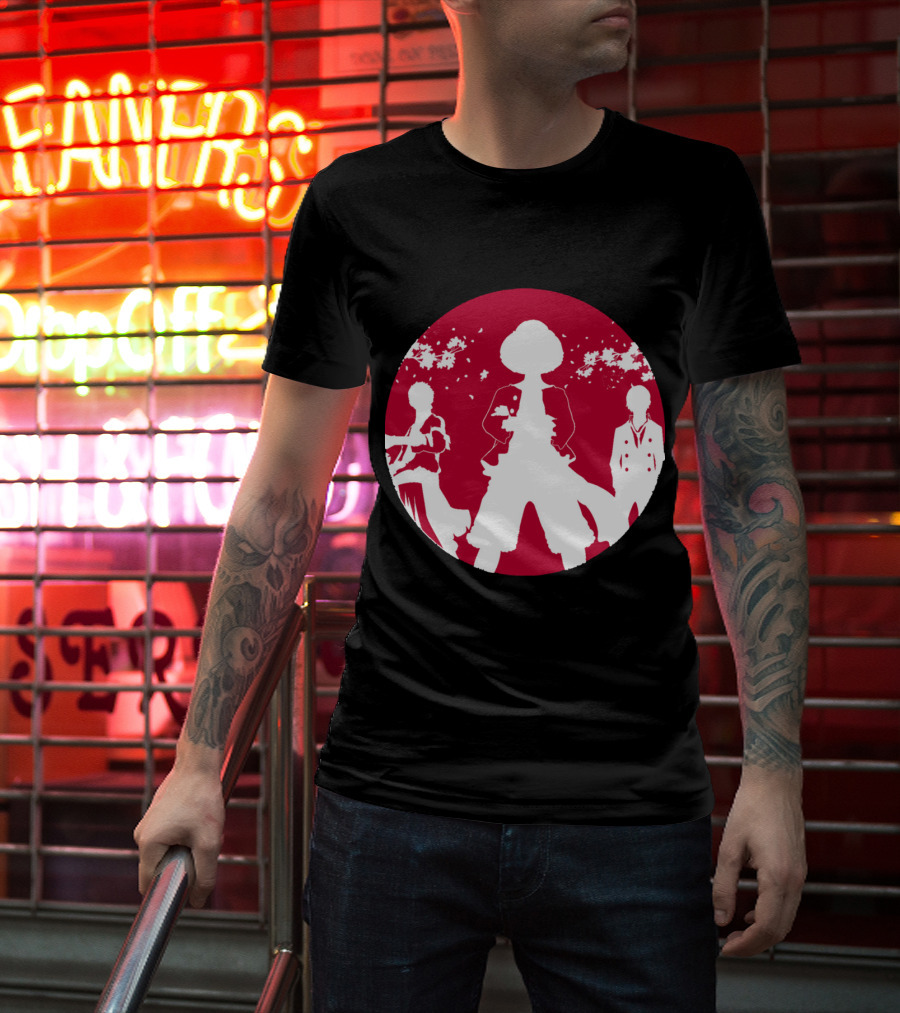 Samurai Champloo Japan Piece Cherry Blossoms Silhouette Scene T-Shirt