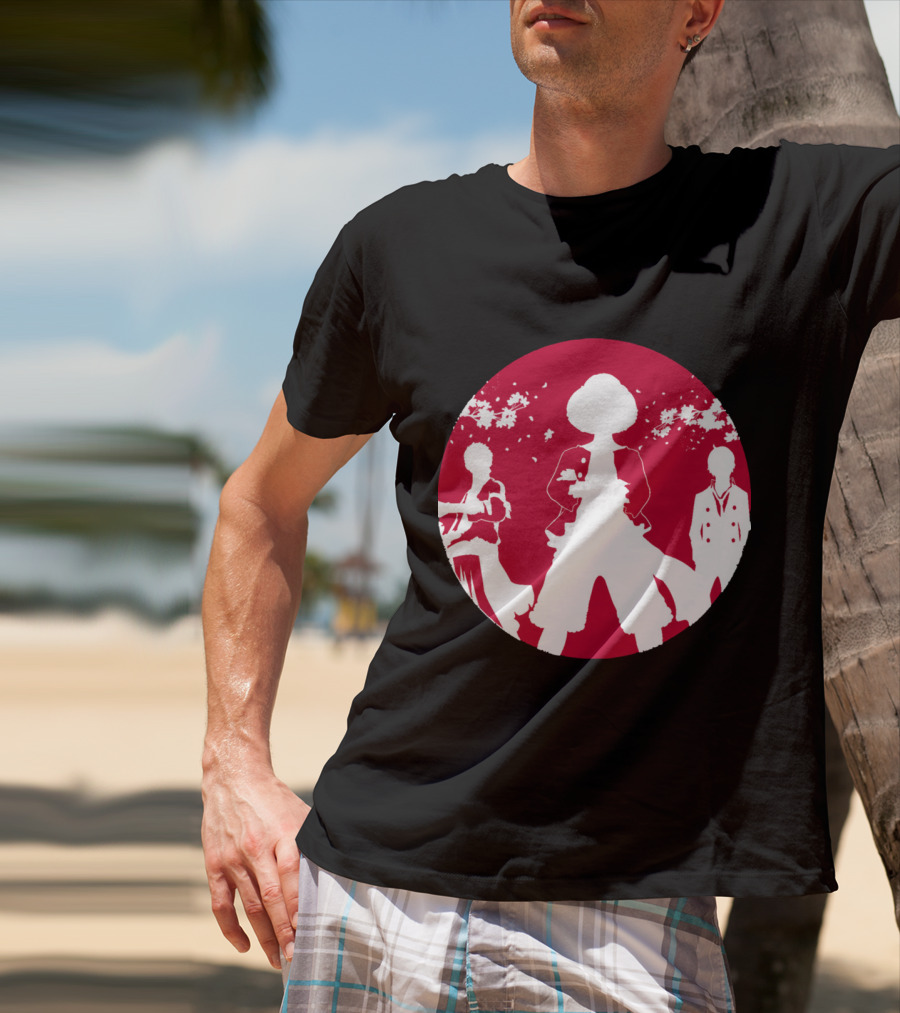 Samurai Champloo Japan Piece Cherry Blossoms Silhouette Scene T-Shirt
