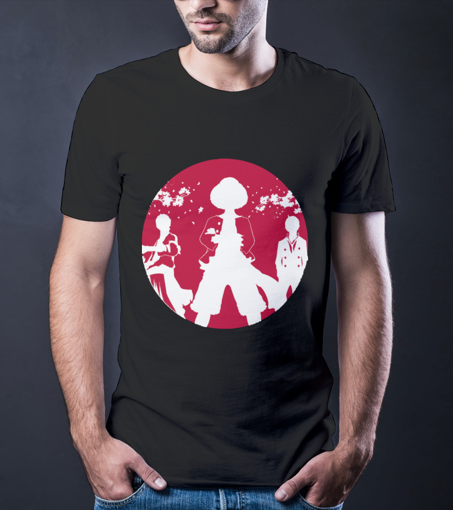 Samurai Champloo Japan Piece Cherry Blossoms Silhouette Scene T-Shirt