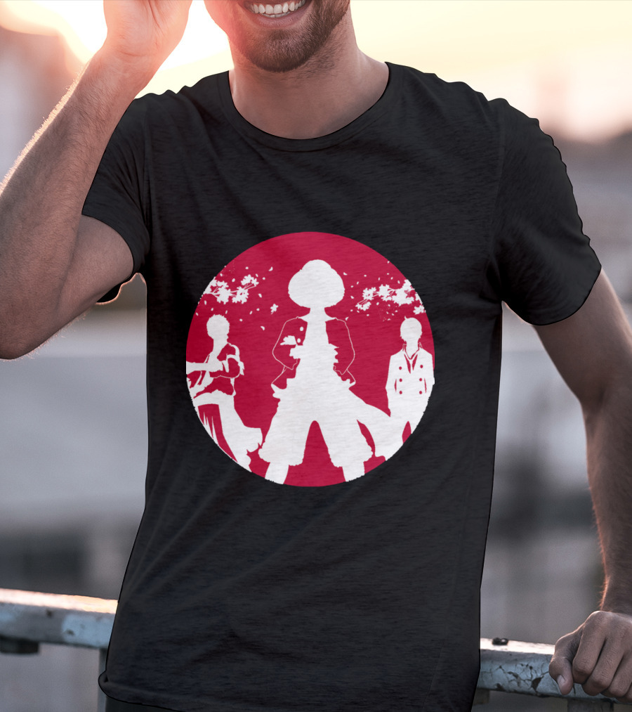Samurai Champloo Japan Piece Cherry Blossoms Silhouette Scene T-Shirt
