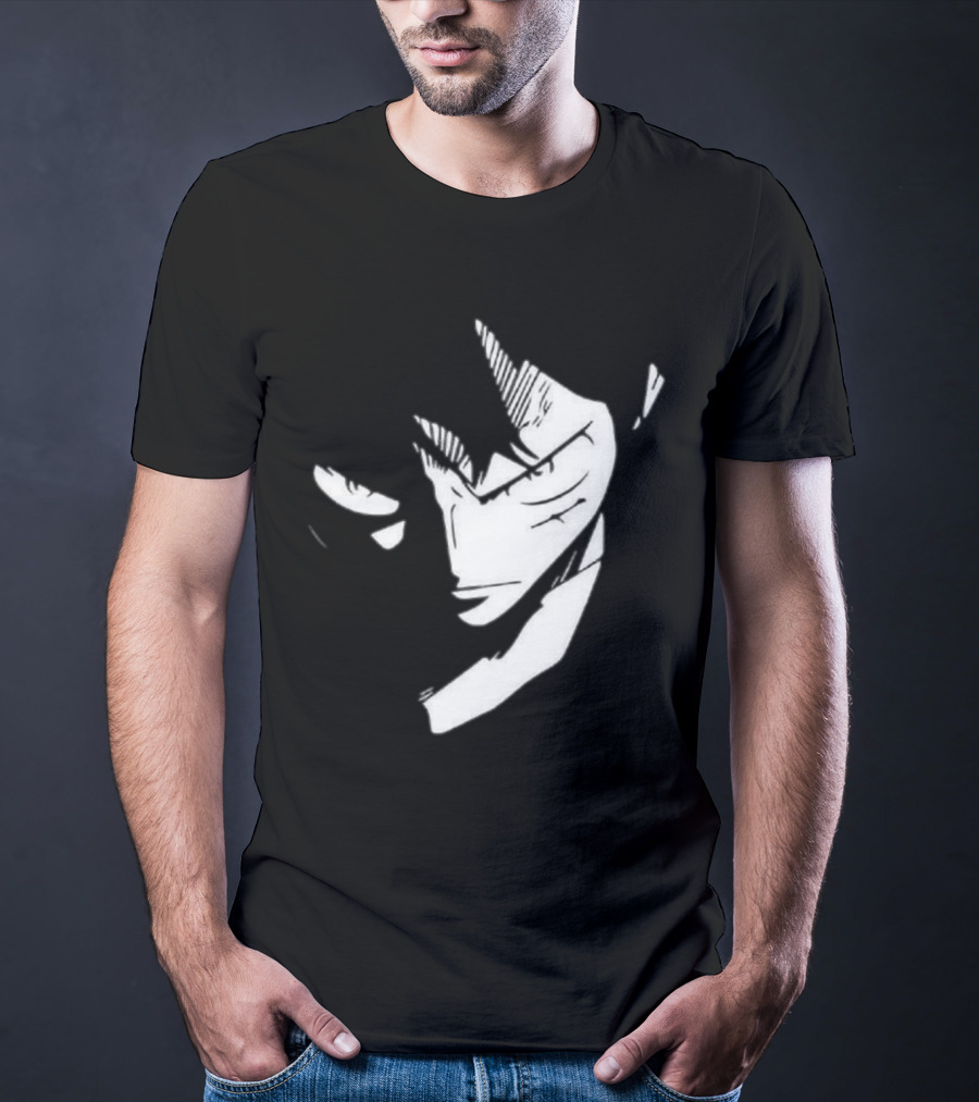 Monkey D. Luffy One Piece Manga Face T-Shirt