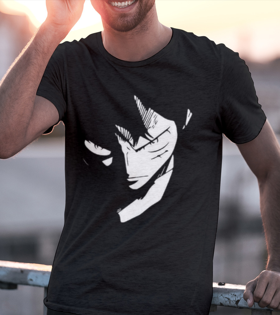 Monkey D. Luffy One Piece Manga Face T-Shirt