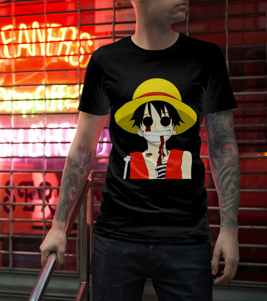Monkey D Zombie One Piece Straw Hat Luffy T-Shirt