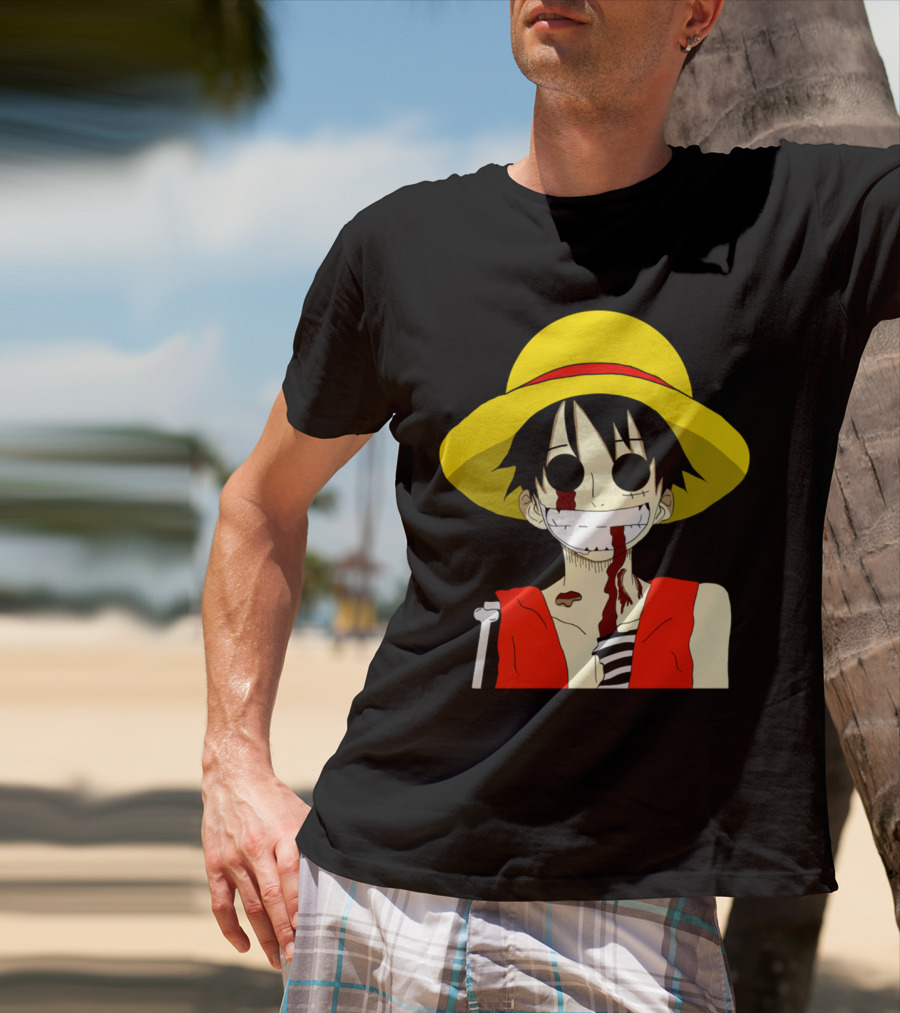 Monkey D Zombie One Piece Straw Hat Luffy T-Shirt