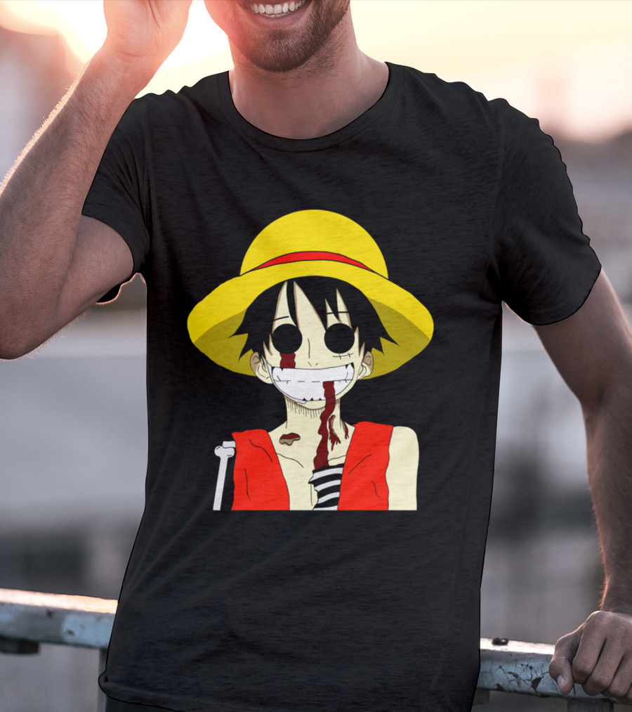Monkey D Zombie One Piece Straw Hat Luffy T-Shirt