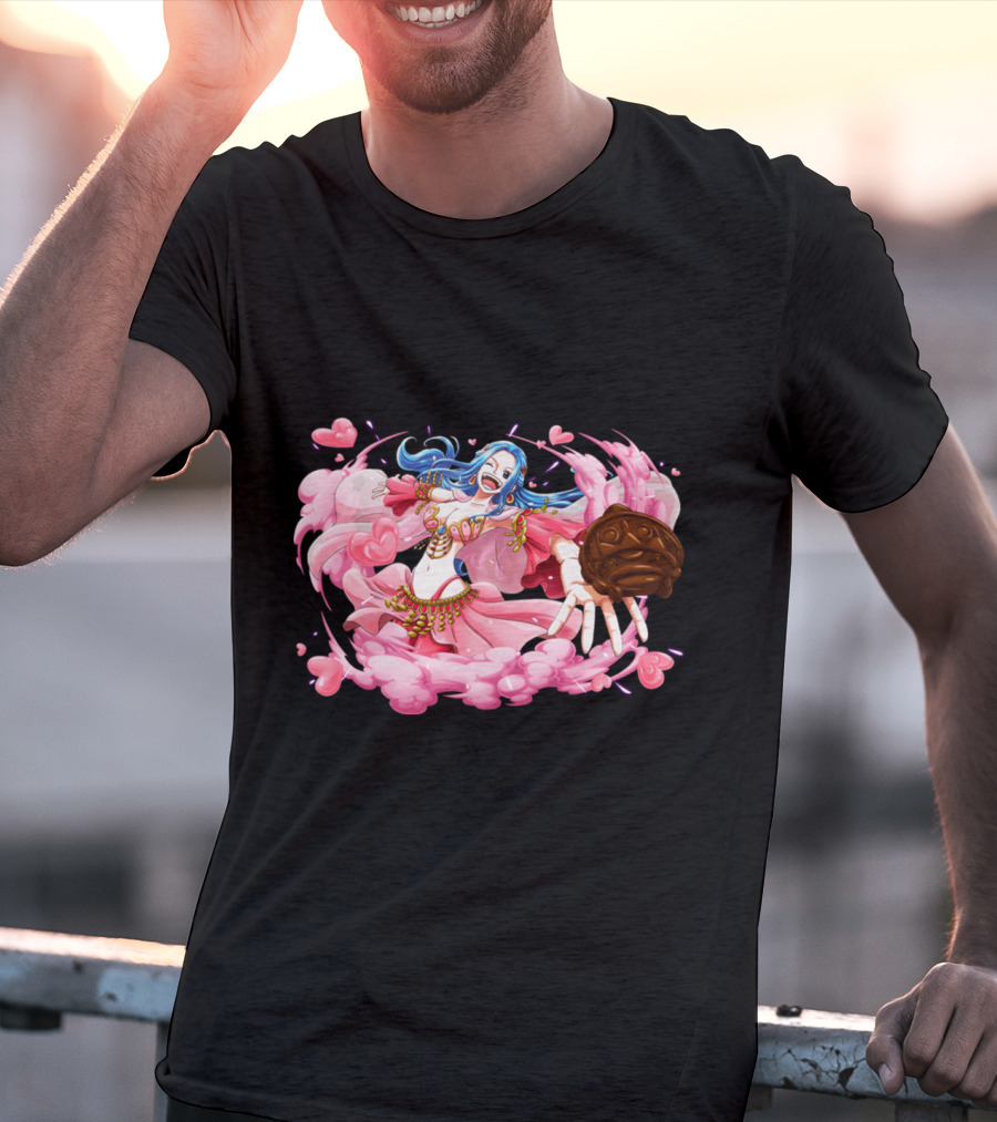 Nefeltary Vivi Princess Of Alabasta One Piece Nefertari Vivi Nami Hearts Cloud Dress T-Shirt