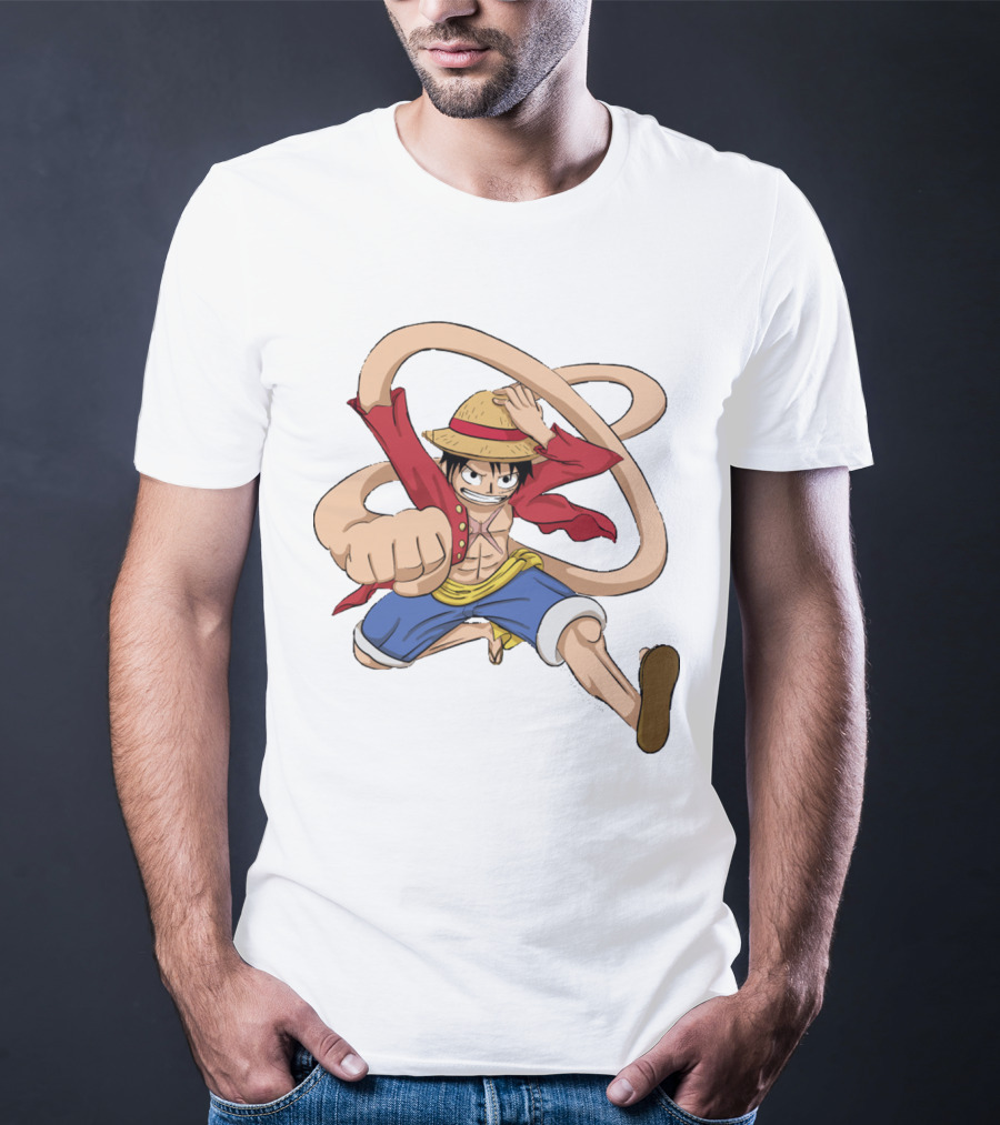 Luffy Straw Hat Punch Stretching Adventure T-Shirt