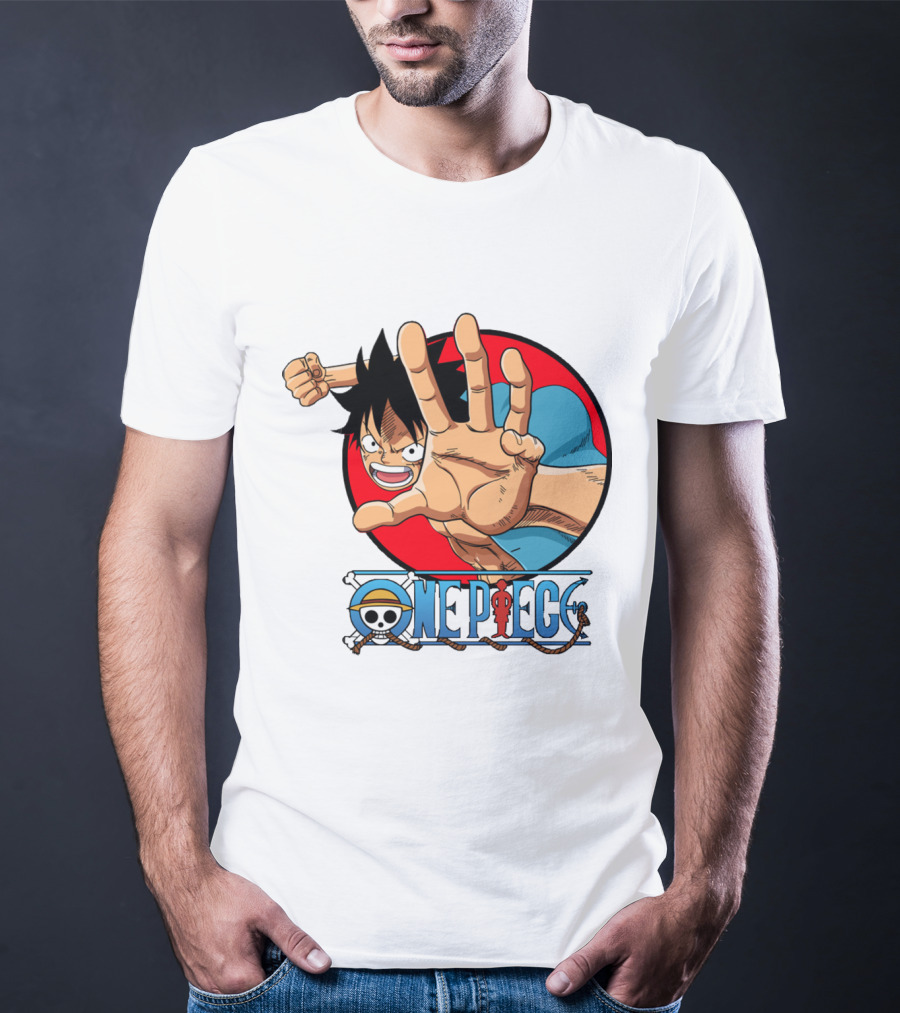 Luffy One Piece Manga Anime Adventure Iconic Skull T-Shirt