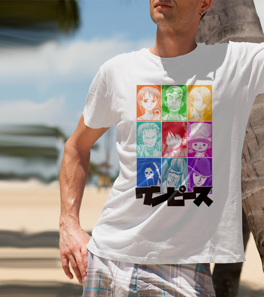 One Piece Of A Team Nine Characters Collage T-Shirt