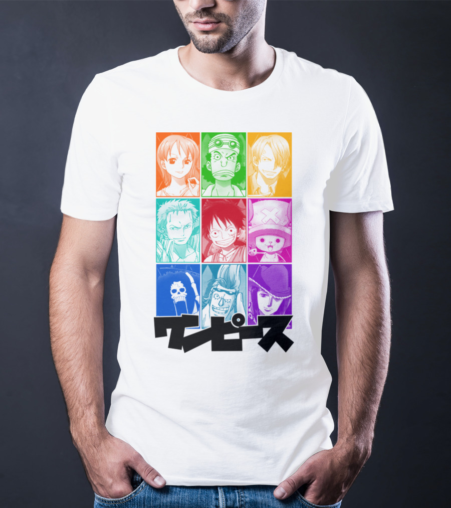 One Piece Of A Team Nine Characters Collage T-Shirt