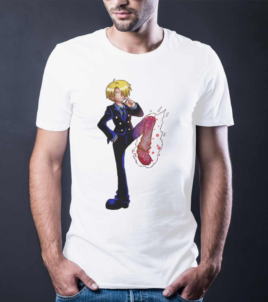 Sanji One Piece Fiery Kick Mode T-Shirt