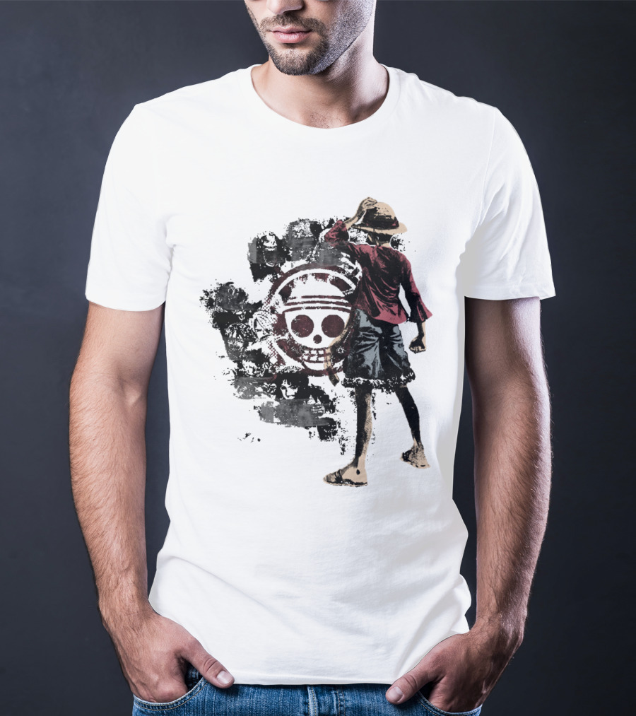 One Piece Straw Hat Pirate Skull Luffy T-Shirt