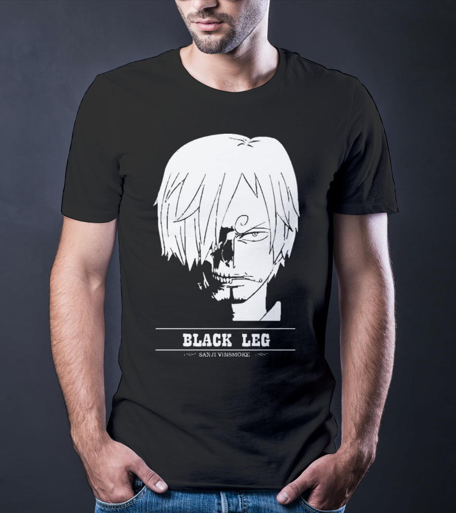 Sanji Vinsmoke Black Leg Anime Character Sketch T-Shirt