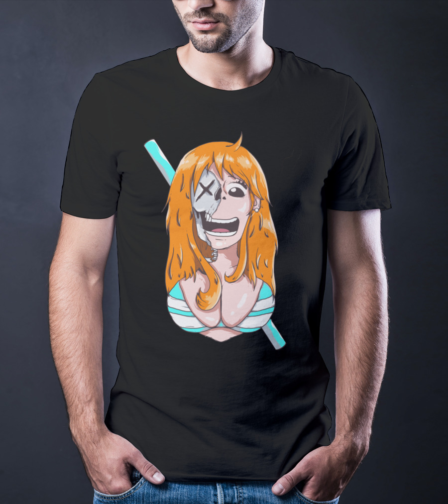 Skally Nami One Piece Skeleton Crossover T-Shirt