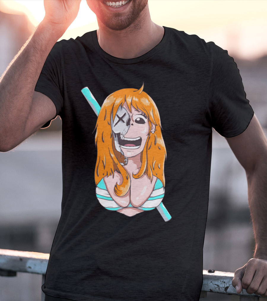 Skally Nami One Piece Skeleton Crossover T-Shirt