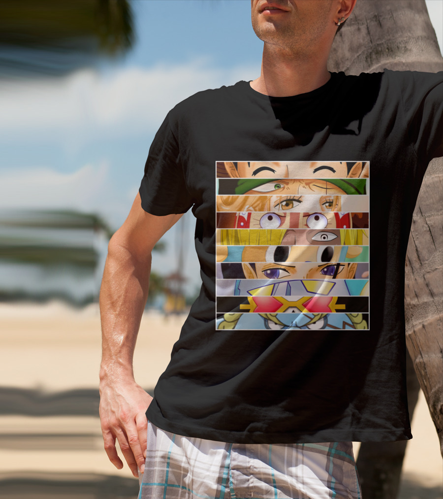 Strawhat Pirate Crew Eyes Zoro Nami Usopp Sanji Franky One Piece T-Shirt