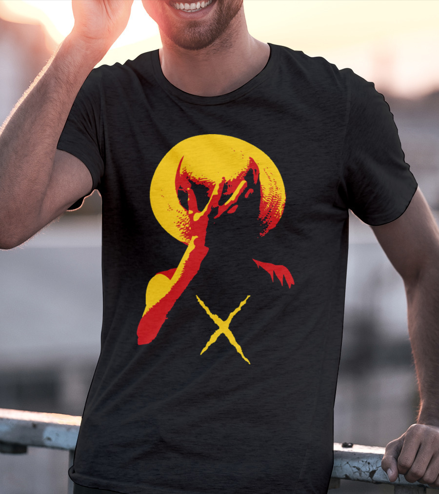Monkey D. Luffy Portrait With Straw Hat And Crossed Arms T-Shirt