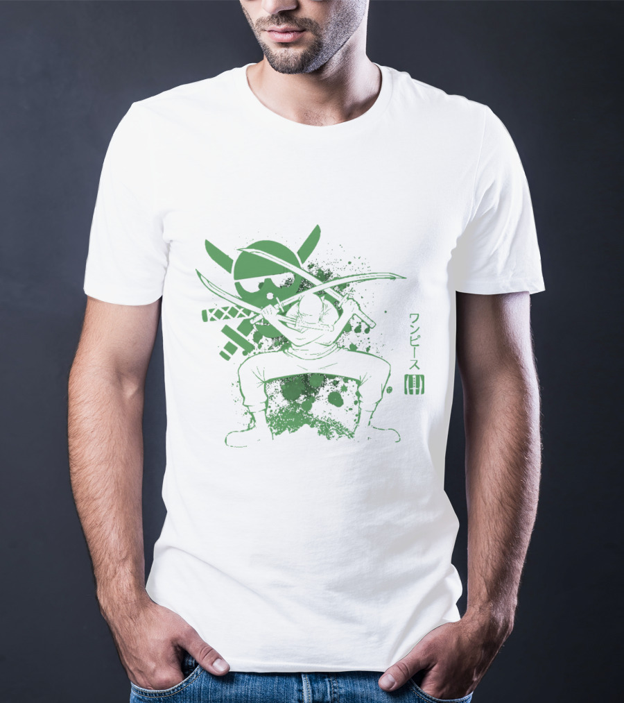 One Piece Triple Sword Katana Warrior T-Shirt