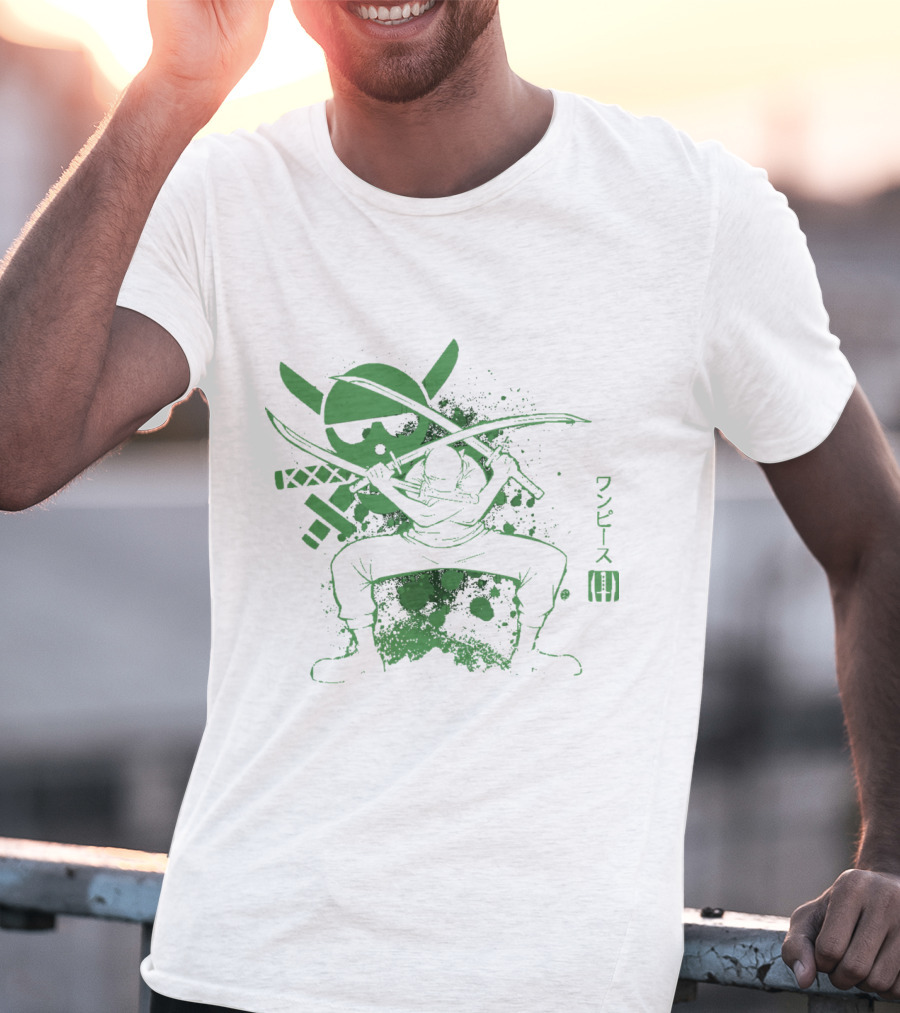 One Piece Triple Sword Katana Warrior T-Shirt