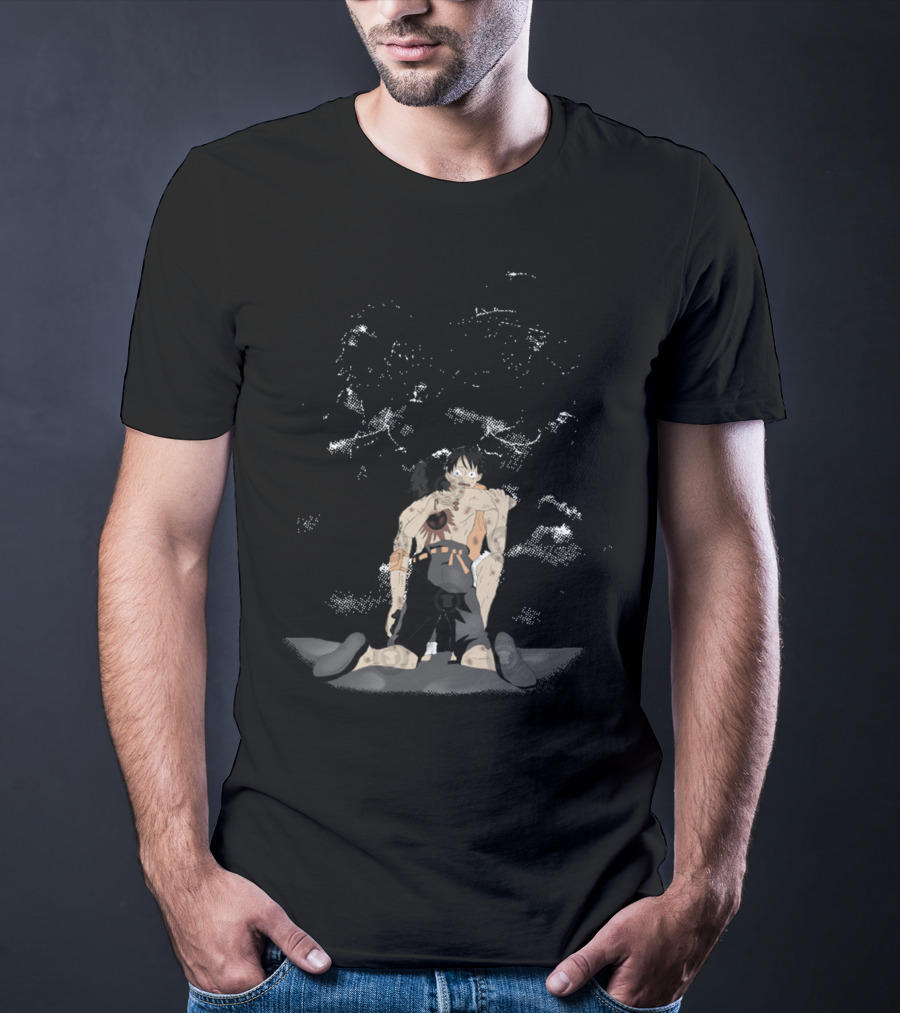 We Are Brothers One Piece Luffy And Ace Emotional Moment T-Shirt