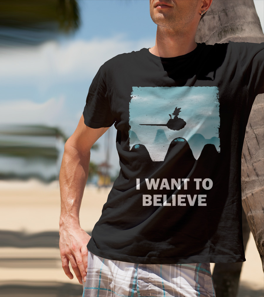 I Want To Believe Goku Nimbus Cloud T-Shirt