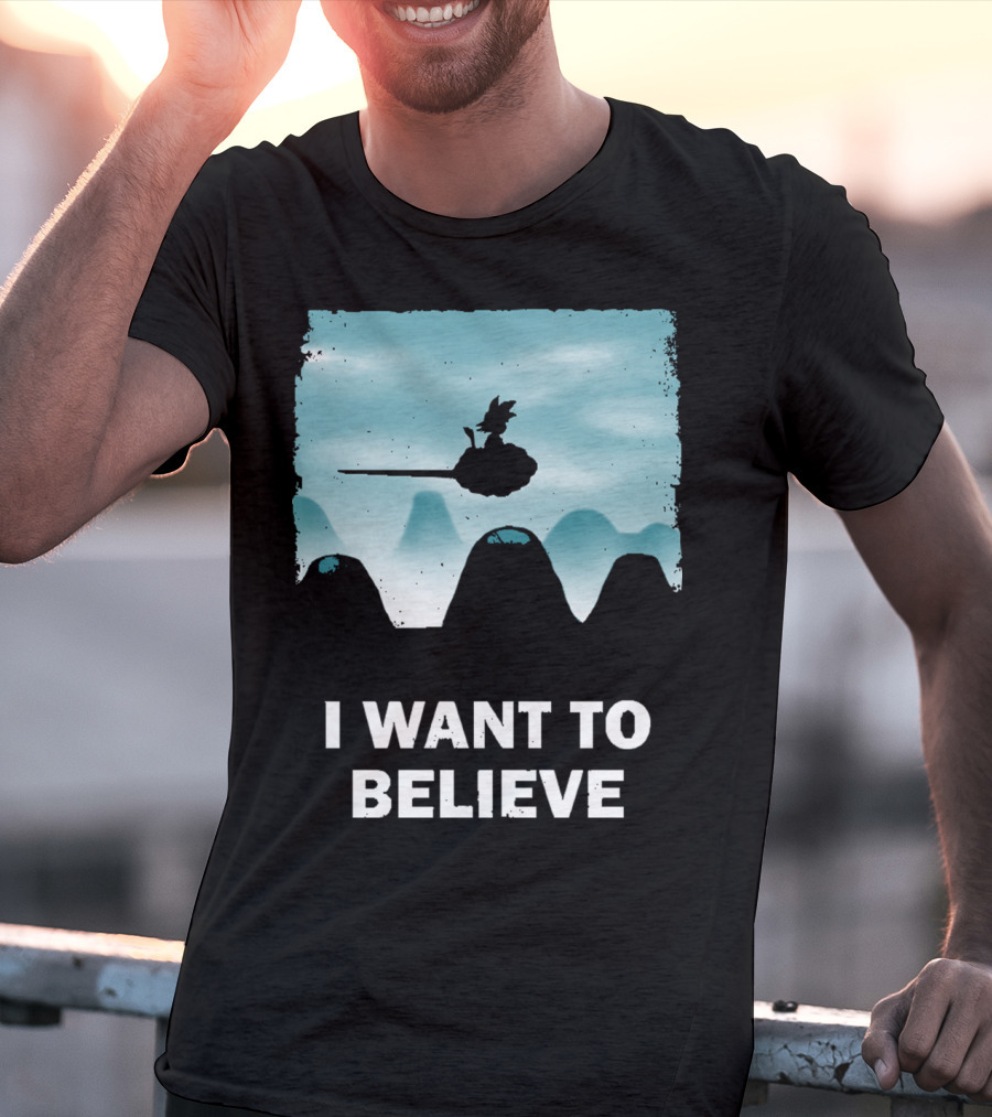 I Want To Believe Goku Nimbus Cloud T-Shirt