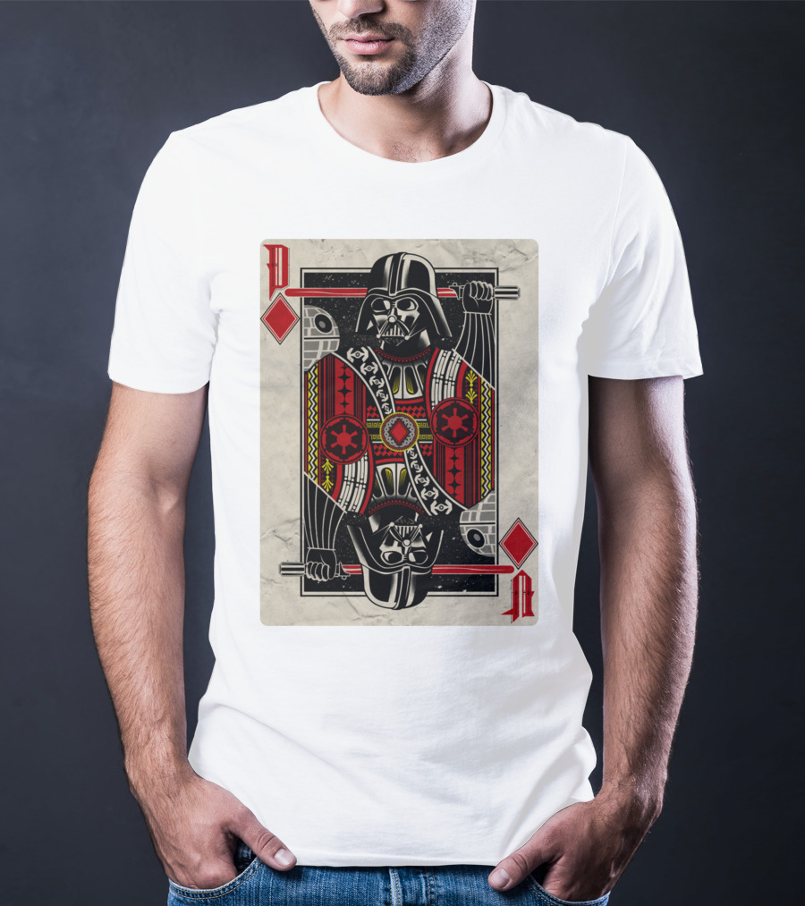 Dark Side Playing Card Deck Vader King Of Diamonds T-Shirt