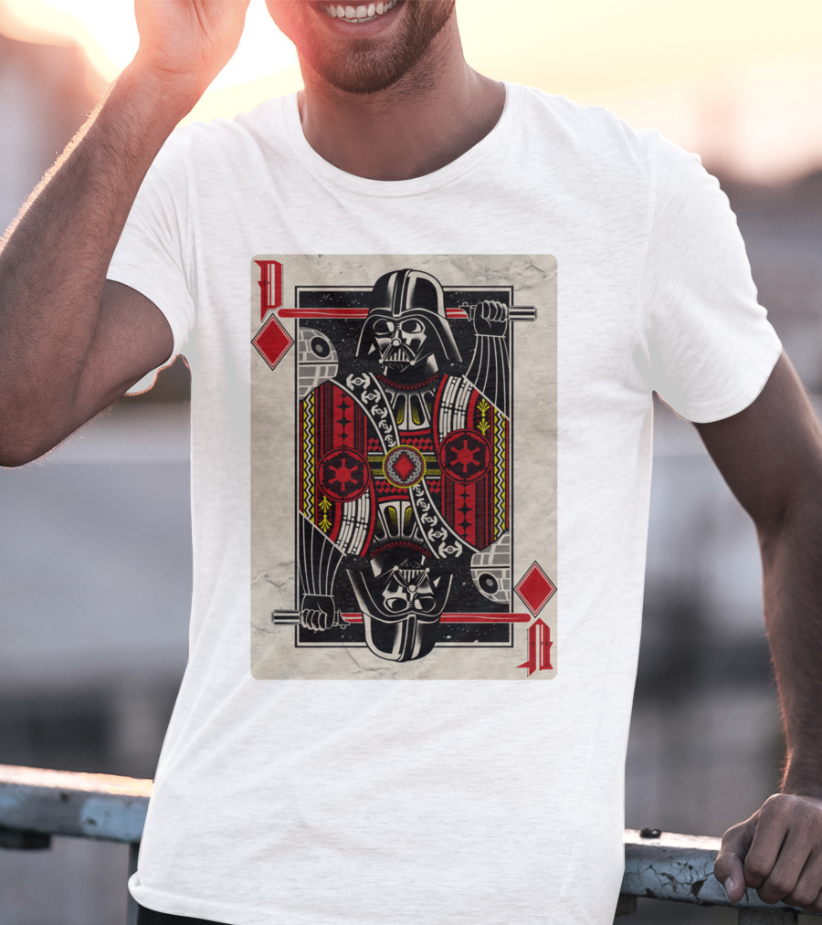 Dark Side Playing Card Deck Vader King Of Diamonds T-Shirt