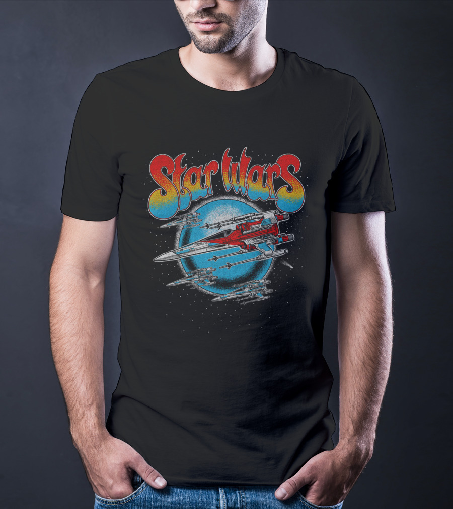 Star Wars Retro X Wing Spaceship Vintage Look T-Shirt
