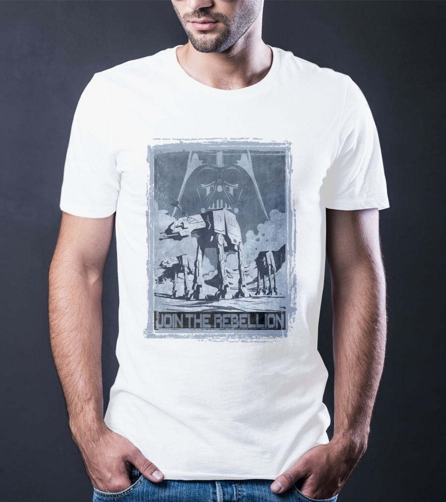 Join The Rebellion Star Wars AT-AT With Darth Vader T-Shirt