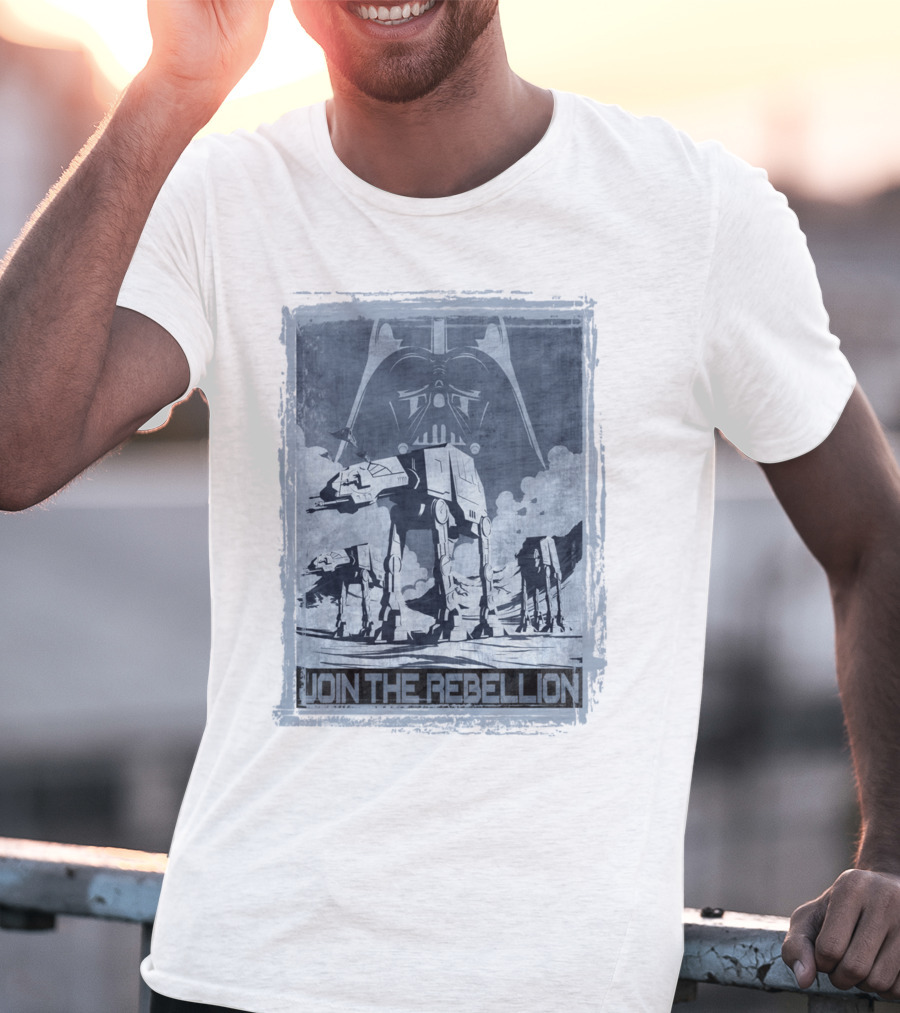 Join The Rebellion Star Wars AT-AT With Darth Vader T-Shirt