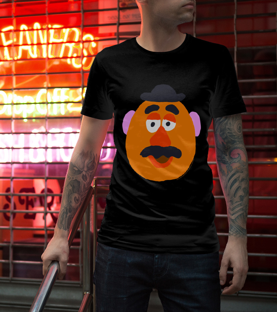 Mr. Potato Head Big Face Mustache Hat T-Shirt