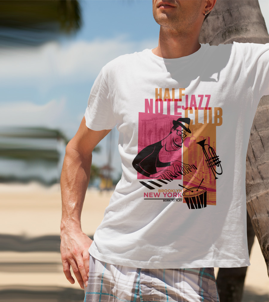 Pixar Soul Half Note Jazz Club Brooklyn New York Born To Play T-Shirt