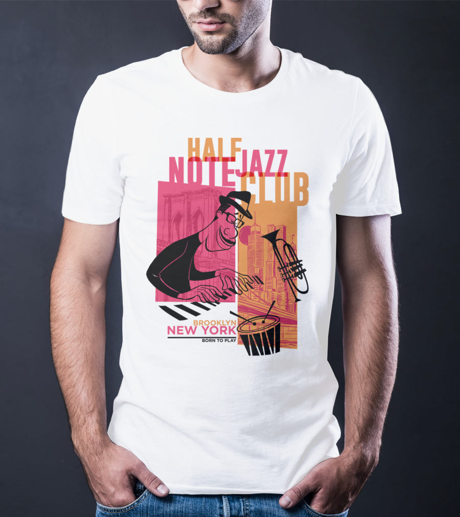 Pixar Soul Half Note Jazz Club Brooklyn New York Born To Play T-Shirt