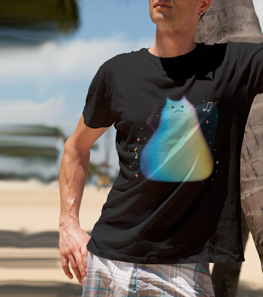 Pixar Soul Cat Musical Purpose With Colorful Notes T-Shirt