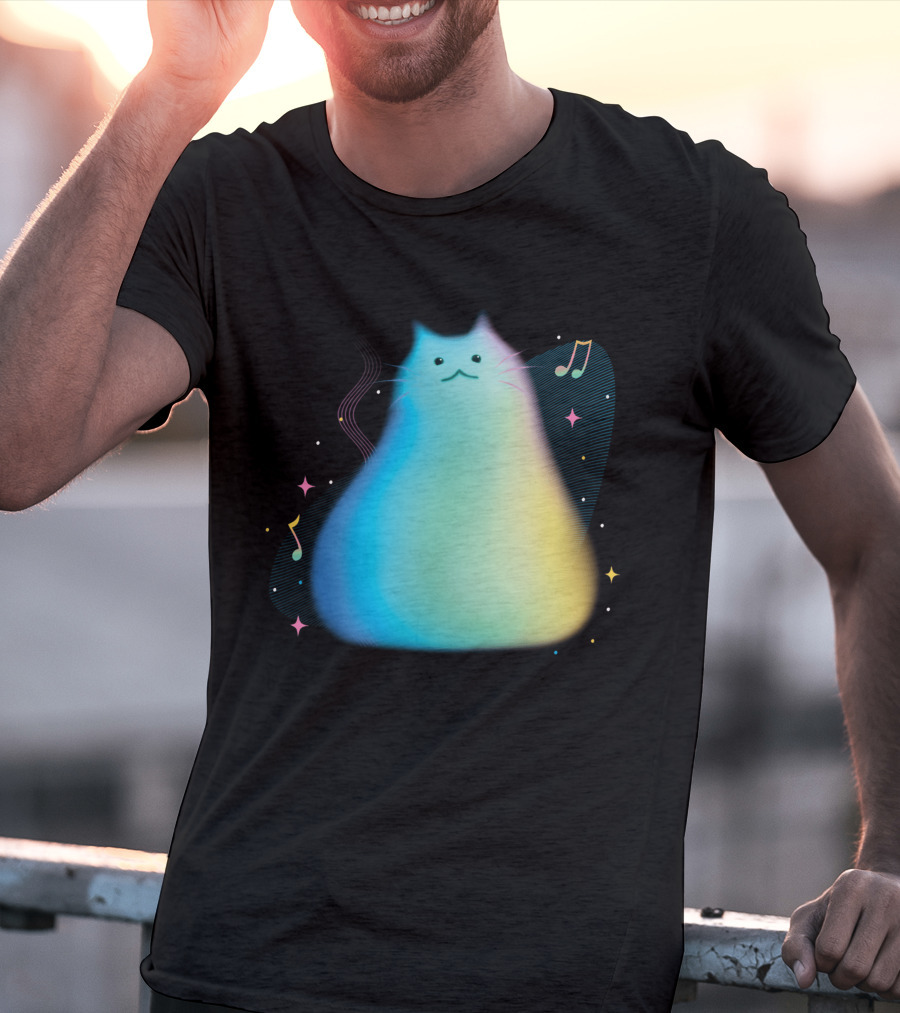 Pixar Soul Cat Musical Purpose With Colorful Notes T-Shirt